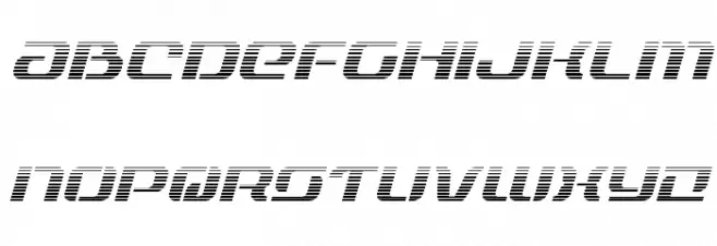 Range Paladin Gradient Italic फ़ॉन्ट लोअरकेस