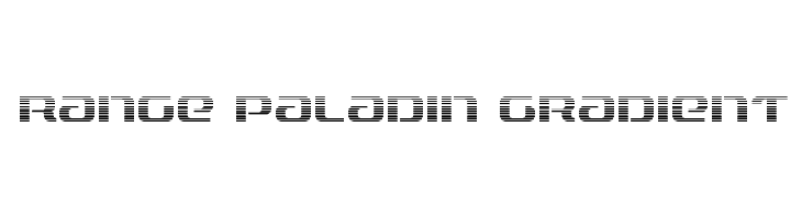Range Paladin Gradient  font caratteri gratis