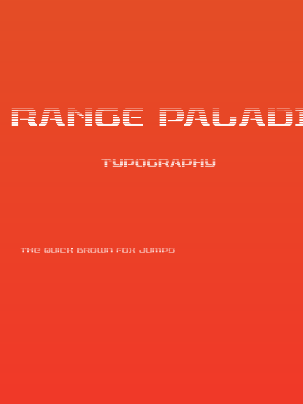 Range Paladin Gradient Poster
