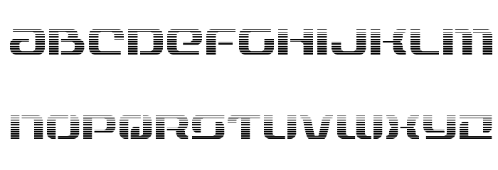 Range Paladin Gradient Font LOWERCASE