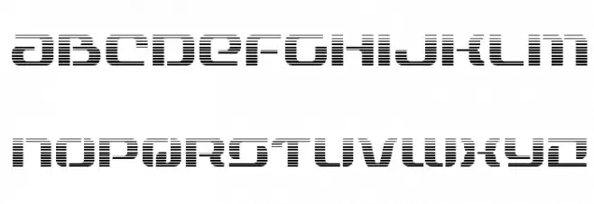 Range Paladin Gradient Schriftart Kleinbuchstaben