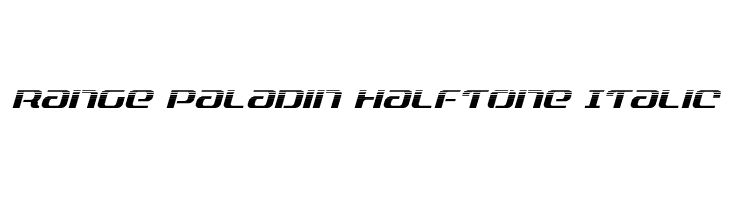 Range Paladin Halftone Italic  नि: शुल्क फ़ॉन्ट्स डाउनलोड