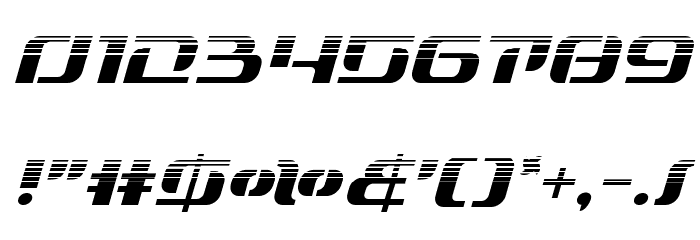 Range Paladin Halftone Italic Font OTHER CHARS