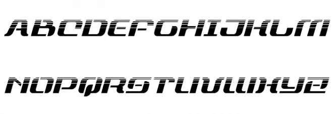 Range Paladin Halftone Italic Schriftart Groß