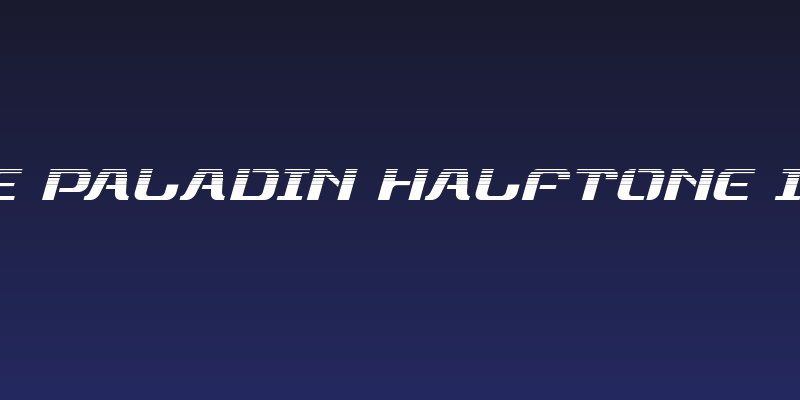 Range Paladin Halftone Italic Social Header