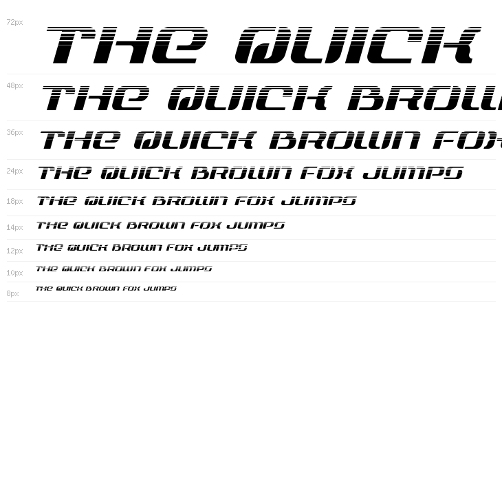 Range Paladin Halftone Italic Waterfall