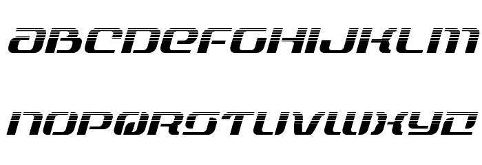 Range Paladin Halftone Italic Font LOWERCASE