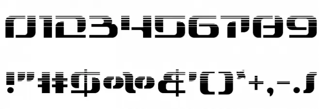 Range Paladin Halftone Font OTHER CHARS