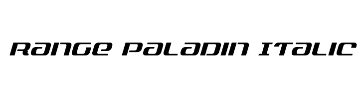 Range Paladin Italic  免费字体下载
