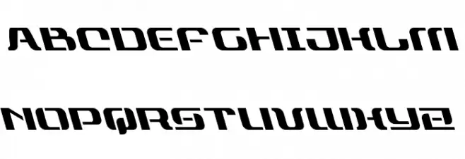 Range Paladin Leftalic フォント 大文字