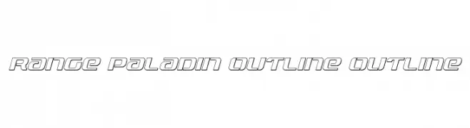 Range Paladin Outline Outline 