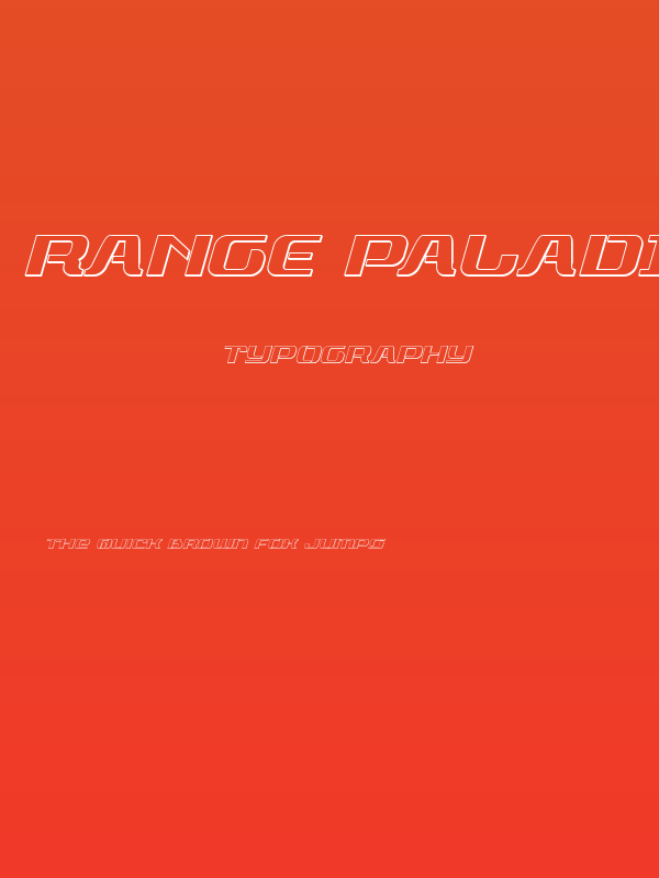 Range Paladin Outline Outline Poster