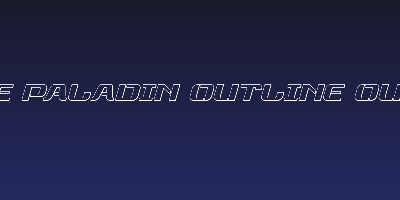 Range Paladin Outline Outline Social Header