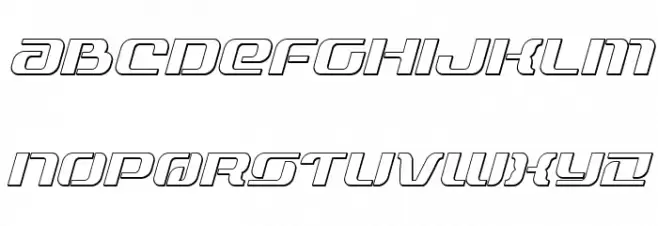 Range Paladin Outline Outline 字体 小写