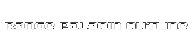 Range Paladin Outline  Descarca Fonturi Gratis