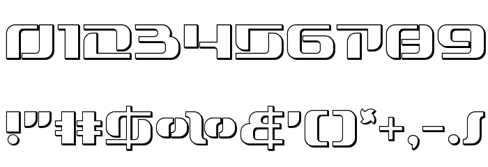 Range Paladin Outline Font OTHER CHARS