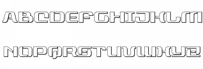 Range Paladin Outline Шрифта ВЕРХНИЙ