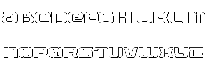 Range Paladin Outline Font LOWERCASE