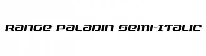 Range Paladin Semi-Italic 