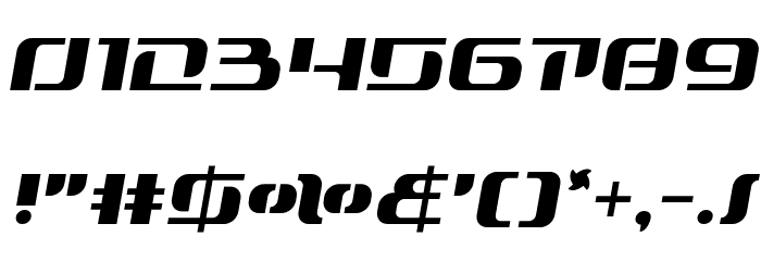 Range Paladin Semi-Italic Font OTHER CHARS