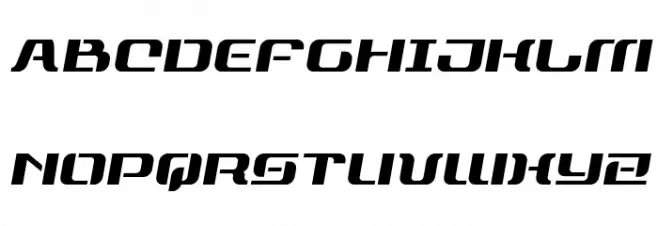 Range Paladin Semi-Italic 字体 大写