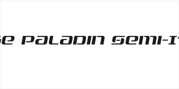 Range Paladin Semi-Italic Logo