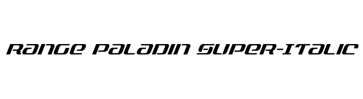 Range Paladin Super-Italic  नि: शुल्क फ़ॉन्ट्स डाउनलोड
