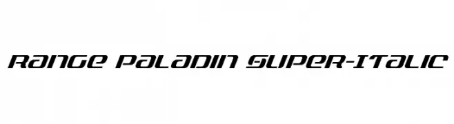 Range Paladin Super-Italic 