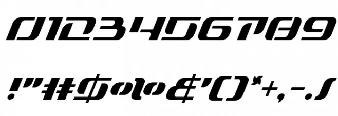 Range Paladin Super-Italic Font OTHER CHARS