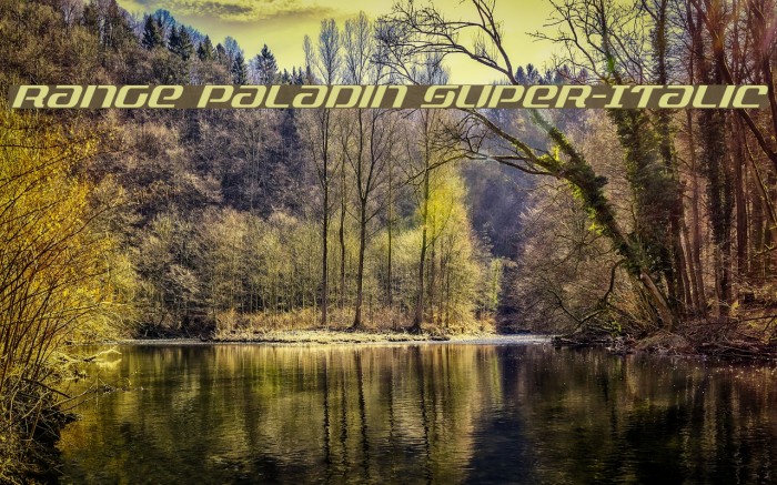 Range Paladin Super-Italic Example 1