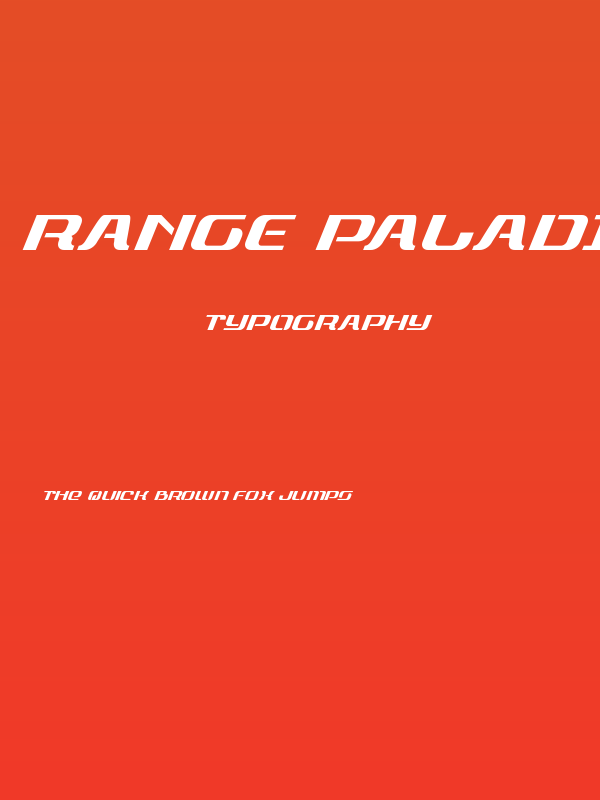 Range Paladin Super-Italic Poster