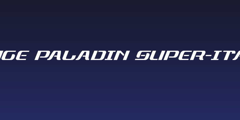 Range Paladin Super-Italic Social Header
