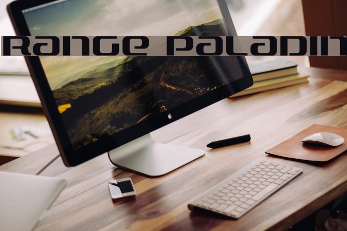 Range Paladin Font examples