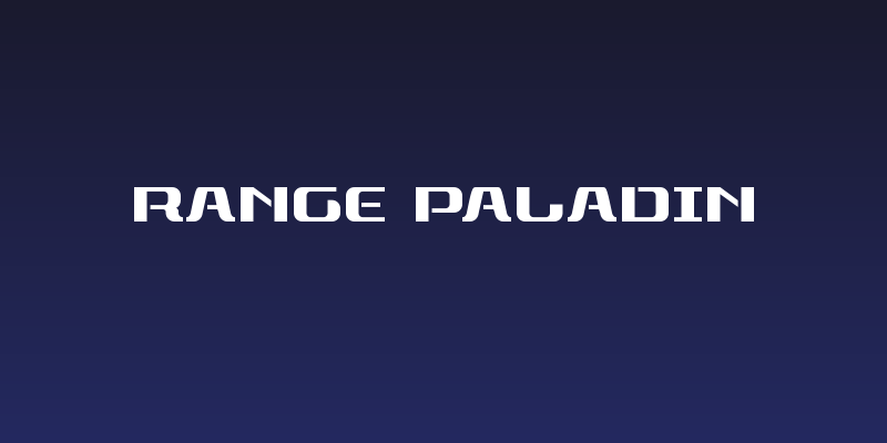 Range Paladin Social Header