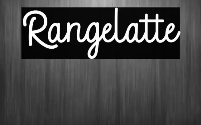 Rangelatte Font examples
