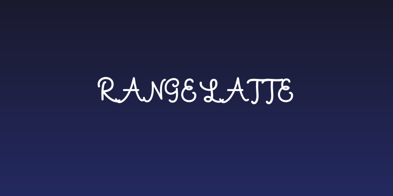 Rangelatte Social Header