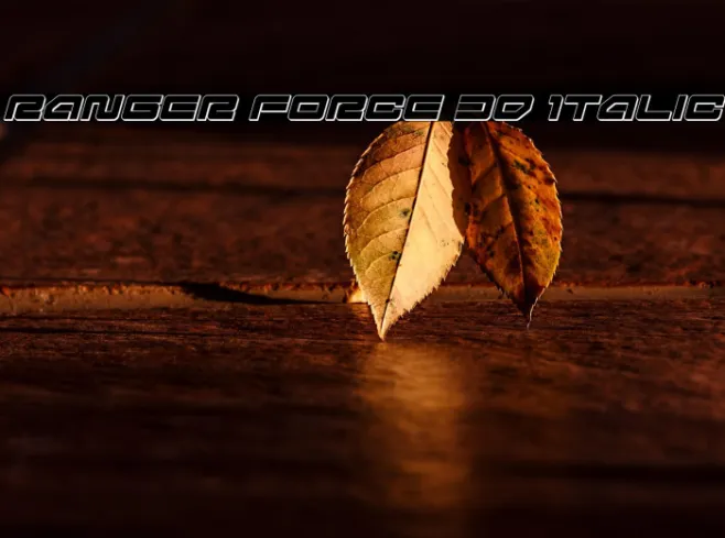 Ranger Force 3D Italic Example 1