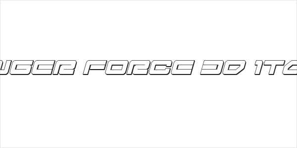 Ranger Force 3D Italic Logo