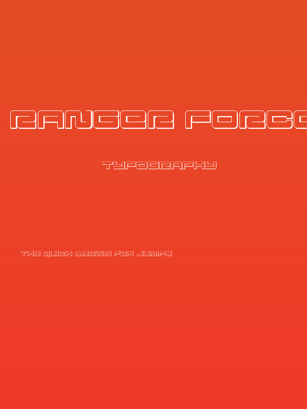Ranger Force 3D Poster