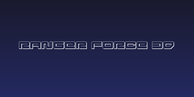 Ranger Force 3D Social Header