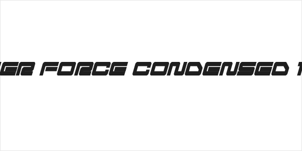 Ranger Force Condensed Italic Logo