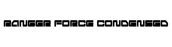 Ranger Force Condensed  les polices de caractères gratuit tlcharger