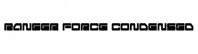 Ranger Force Condensed  les polices de caractères gratuit tlcharger
