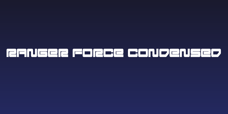 Ranger Force Condensed Social Header