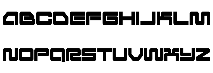 Ranger Force Condensed Font LOWERCASE