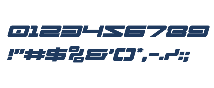 Ranger Force Expanded Italic Other Characters