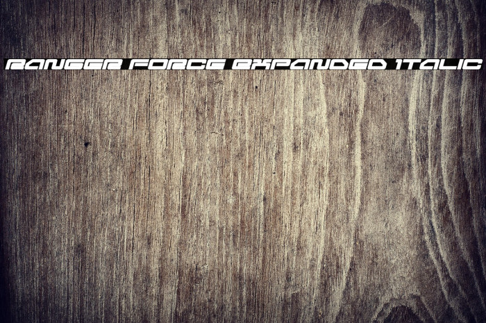 Ranger Force Expanded Italic Example 1