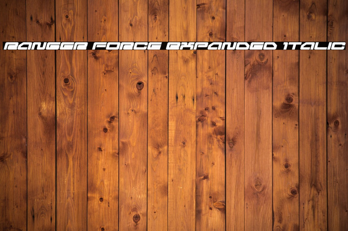 Ranger Force Expanded Italic Example 3