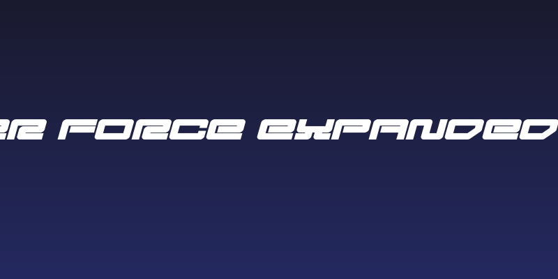 Ranger Force Expanded Italic Social Header