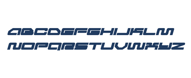 Ranger Force Expanded Italic Lowercase